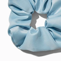 Light Blue Satin Hair Scrunchie