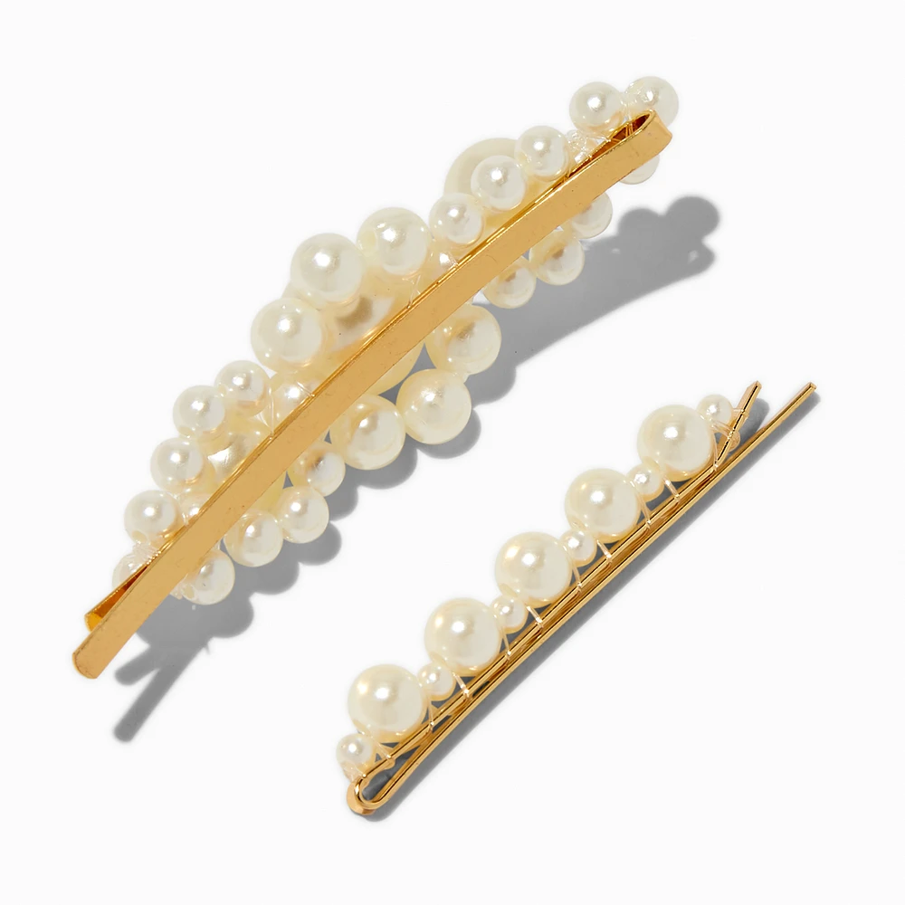 Ivory Pearl Hair Pins - 2 Pack 