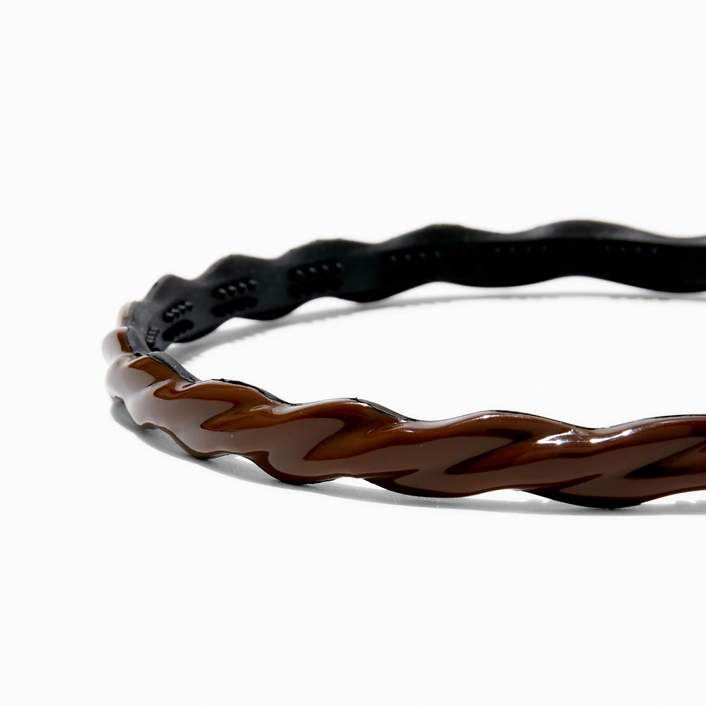 Brown Twist Adjustable Headband