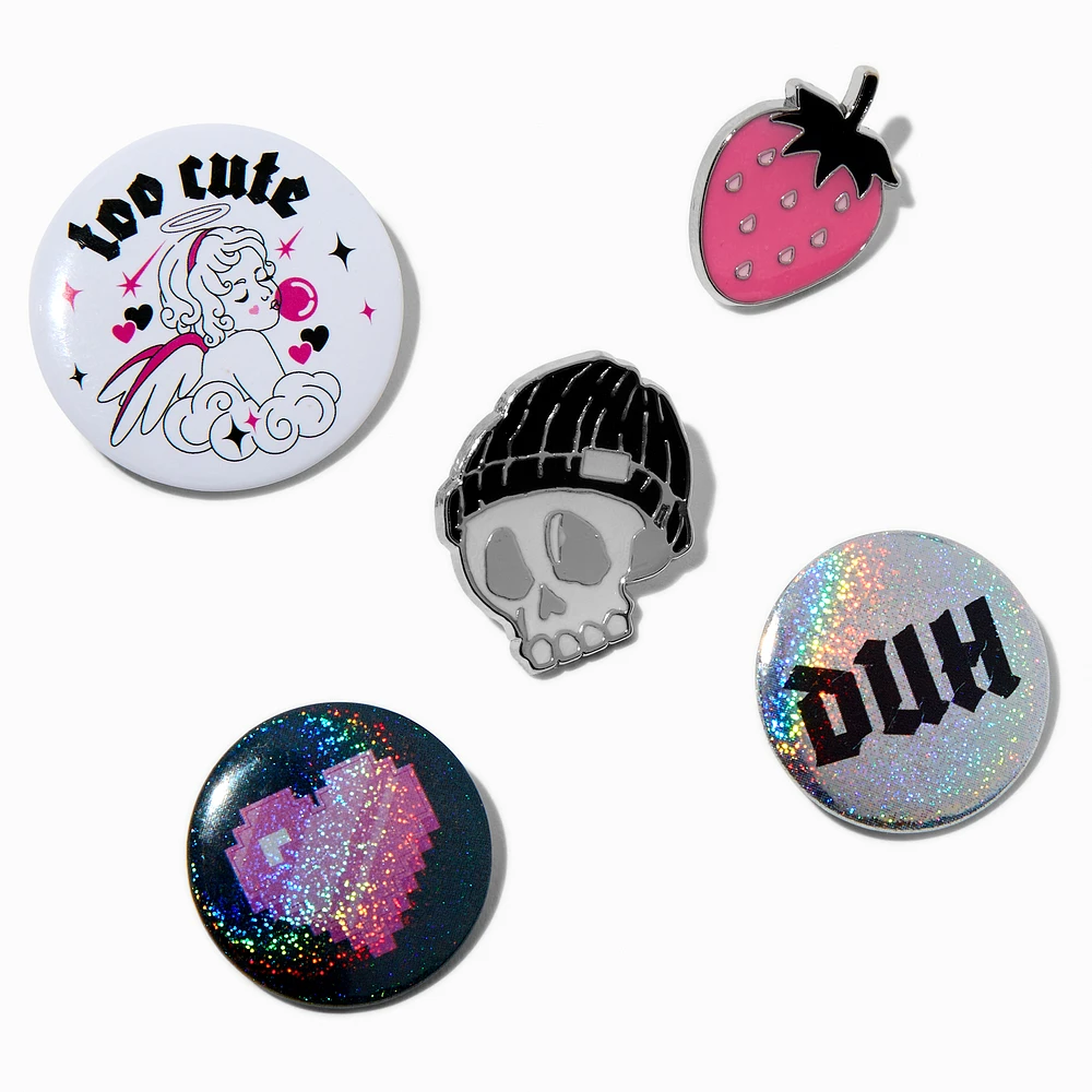 DIY Edgy Pin Set - 5 Pack