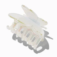 White Iridescent Butterfly Hair Claw