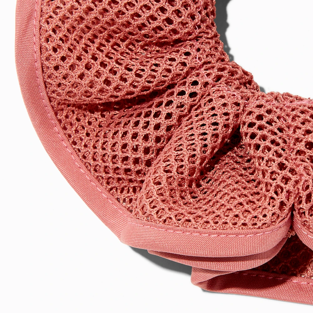 Mauve Mesh Hair Scrunchie
