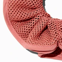 Mauve Mesh Hair Scrunchie