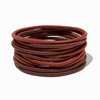 Brown Full Hair XL Hair Ties - 12 Pack