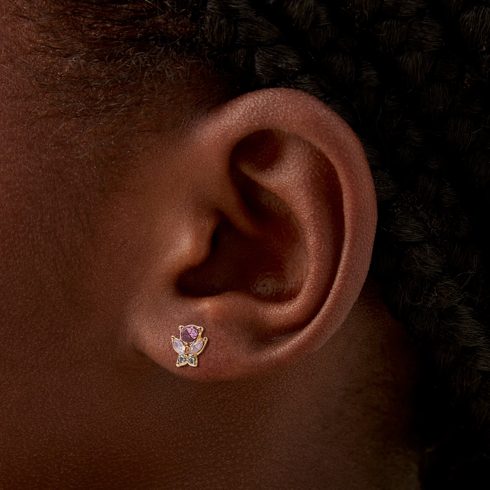 Pearl Floral Stud Earrings - 9 Pack