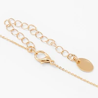 Gold-tone 3D Butterfly Pendant Necklace