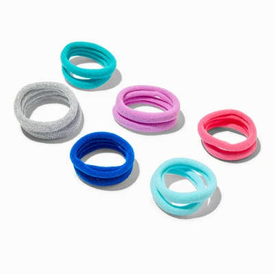 Claire's Club Jewel Tone Rolled Hair Ties - 12 Pack