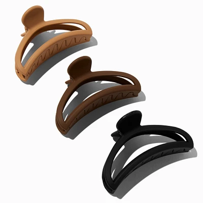 Curved Open Boho Hair Claws - 3 Pack