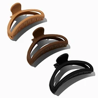 Curved Open Boho Hair Claws - 3 Pack