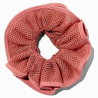 Mauve Mesh Hair Scrunchie