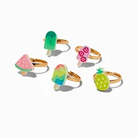 Claire's Club Ice Pop Box Rings - 5 Pack