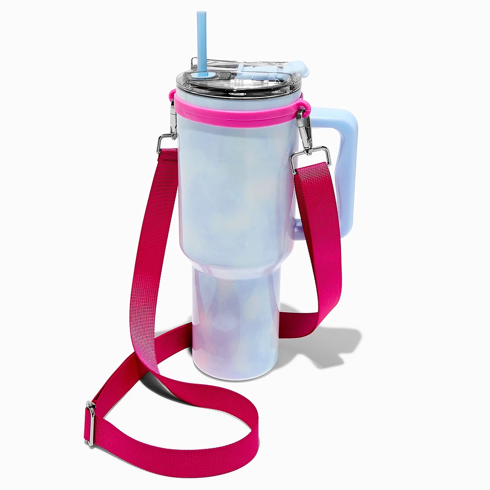 Hot Pink Crossbody Water Bottle Strap