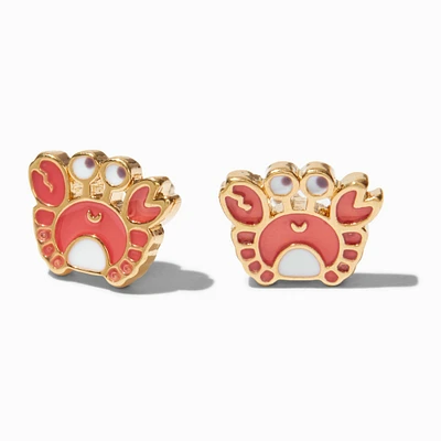 C LUXE by Claire's 18kt Gold Plated Crab Stud Earrings