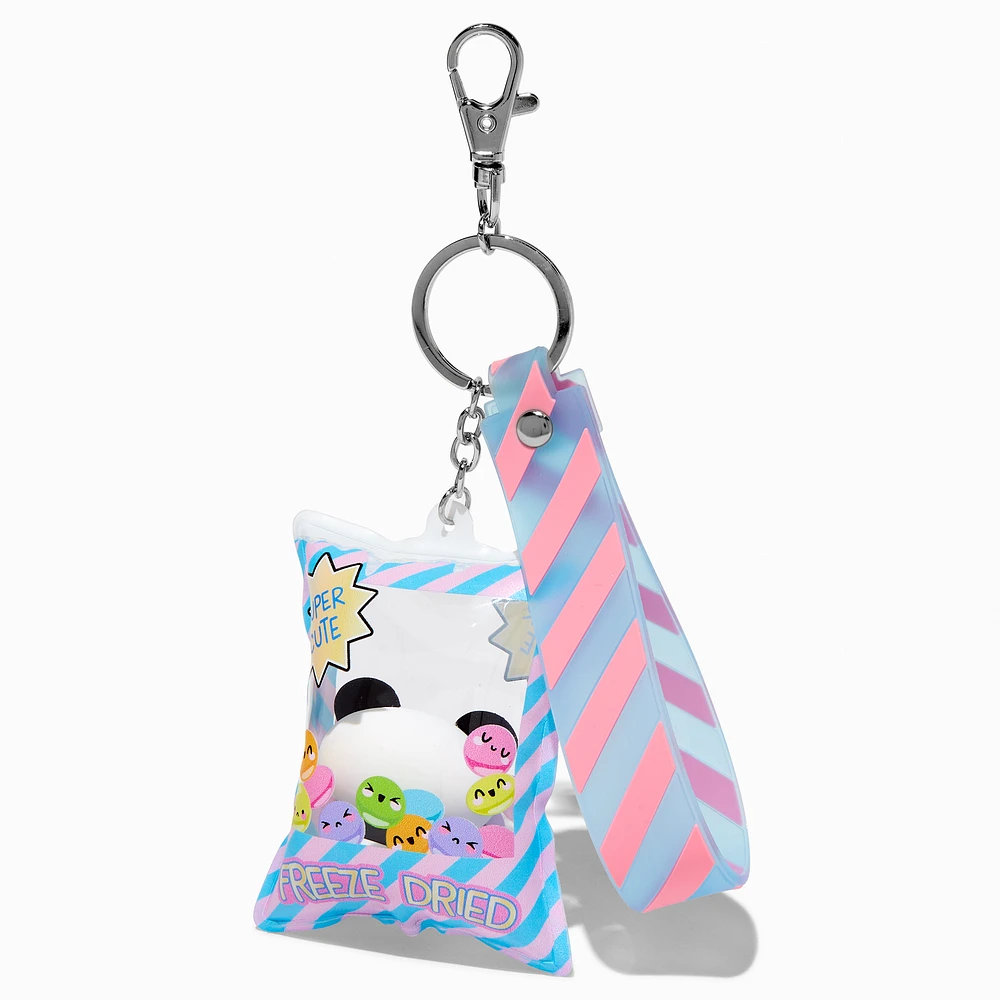 Panda "Freeze Dried" Snack Wristlet Keychain