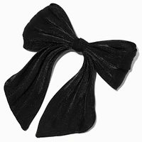 Black Organza Hair Bow Clip