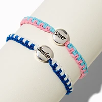 Best Friends Brother & Sister Adjustable Bracelets - 2 Pack