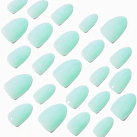 Glossy Short Almond Vegan Faux Nail Set