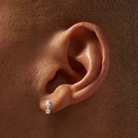 C LUXE by Claire's Sterling Silver Cubic Zirconia Drop Earrings 