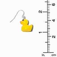 Yellow Rubber Ducky Drop Earrings