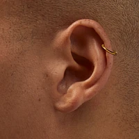 Gold-tone Titanium Cubic Zirconia Threadless 18G Cartilage Earrings - 3 Pack 