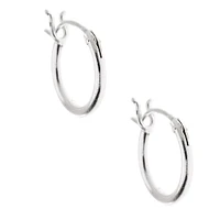 C LUXE by Claire's Sterling Silver Cubic Zirconia Stud & Hoop Earrings - 3 Pack
