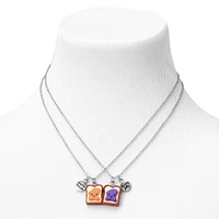 Silver 16'' Best Friends Peanut Butter & Jelly Necklaces - 2 Pack