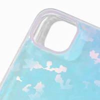Blue Holographic Wavy Protective Phone Case - Fits iPhone® 15 Plus