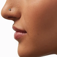 20G Mixed Metal Titanium Cubic Zirconia Nose Studs - 3 Pack