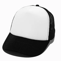 DIY Black Trucker-Style Hat