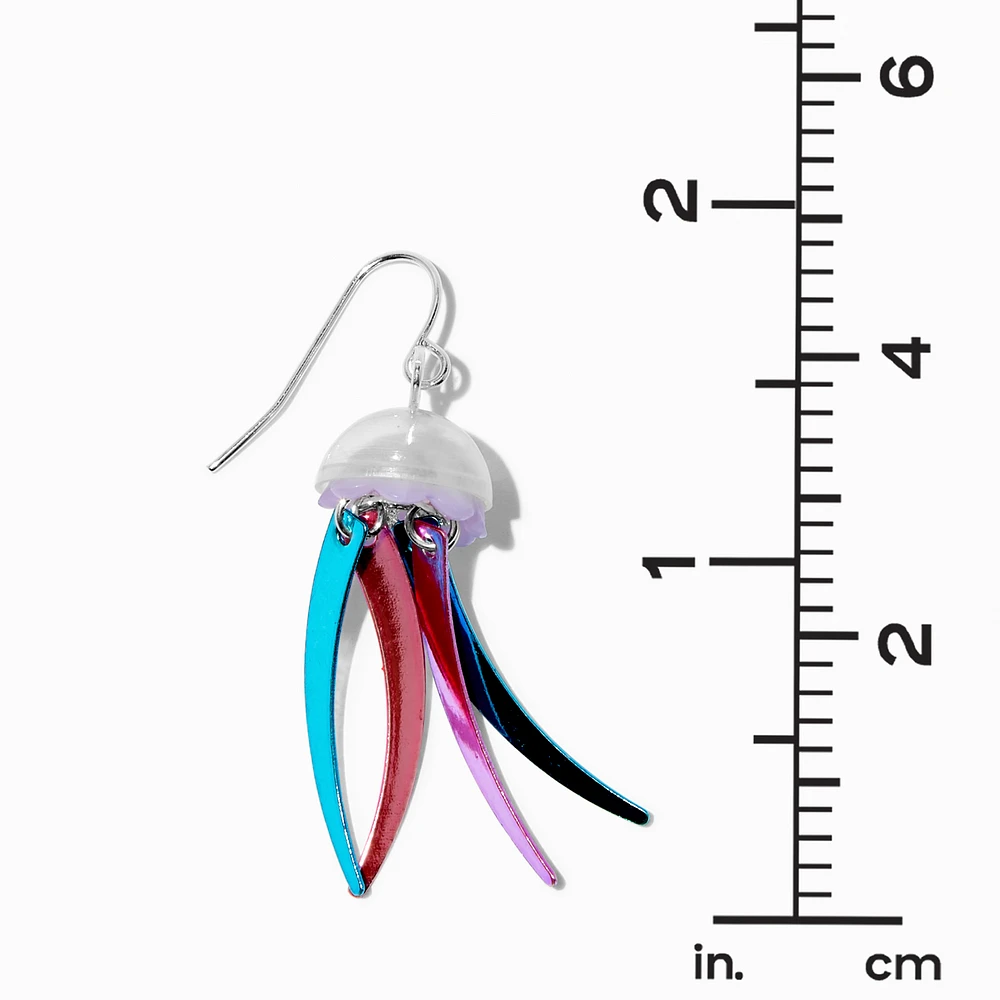 Marble Jellyfish 1" Drop Earrings 