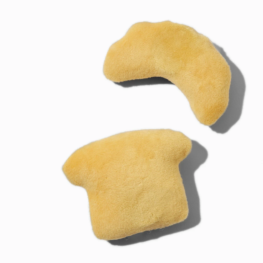 Croissant & Slice of Bread Plush Magnet Set - 2 Pack