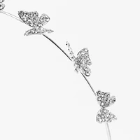 Silver Pavé Butterfly Headband