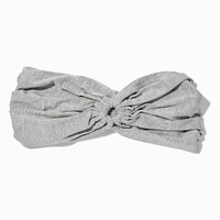 Gray Ruched Keyhole Headwrap