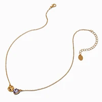 Double Heart Pendant Necklace