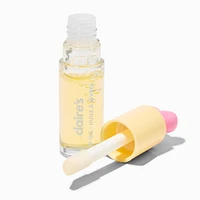 Pink Heart Yellow Lip Oil