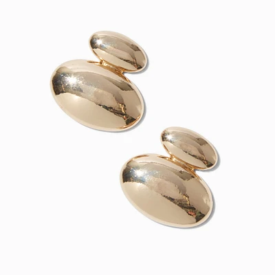 Gold-tone Melty Bubble Drop Earrings