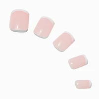 French Tip Medium Square Vegan Faux Nail Set