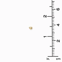 C LUXE by Claire's 18kt Gold Plated Heart Stud Earrings