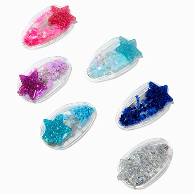 Claire's Club Jewel Stars Shaker Snap Hair Clips - 5 Pack