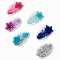 Claire's Club Jewel Stars Shaker Snap Hair Clips - 5 Pack