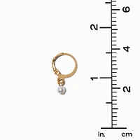 Pearl & Gold-tone Earring Stackables Set - 3 Pack