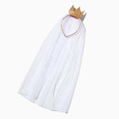 Claire's Club Nativity Gold Crown Veil Headband