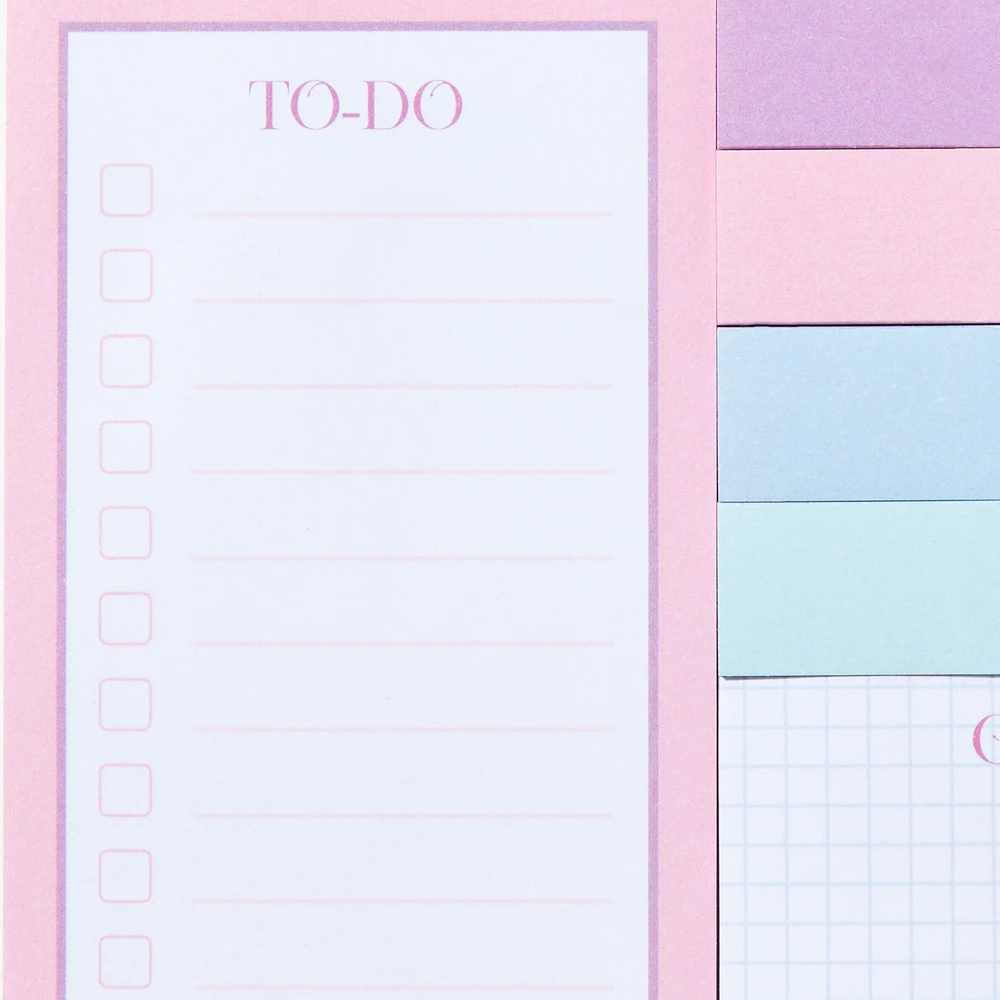 Pink Ombré Sticky Note Pack - 10 Pack