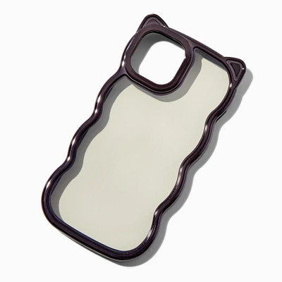 Black Cat Trim Wavy Phone Case - Fits iPhone® 13/14/15
