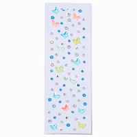 Pastel Puffy Butterfly Body Gems - 100 Pack