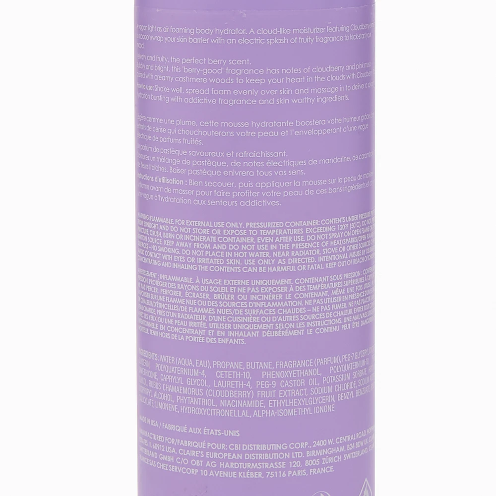 C by Claire's Cloudberry Body Quench Foam Hydrator