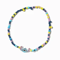 Disney Stitch Sterling Silver Beaded Stretch Bracelet 