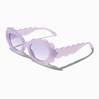 Lavender Puffy Scalloped Sunglasses
