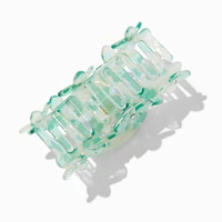 Blue Crystal Flower Hair Claw