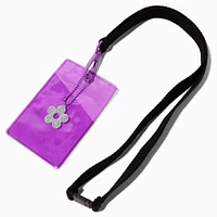 DIY Purple & Black Lanyard